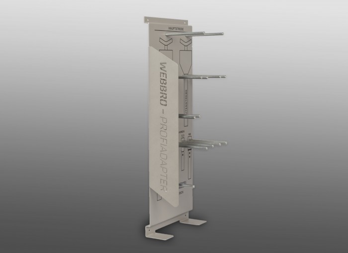 Wandhalterung, webbro, WEBBRO, webro, Webro, Webbro, Webbro-Adapter, Webbro-Profiadapter, Profiadapter, Biberach, Lackierer, Autowerkstatt, Fahrzeugtüre, Fahrzeuglackierer, ohne Demontage der Türverkleidung, KFZ-Türe, Drehlackierständer, Lackierständ