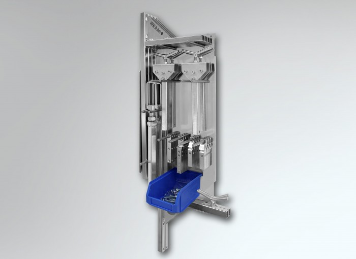 Wandhalterung, Profiadapter webbro, WEBBRO, webro, Webro, Webbro, Webbro-Adapter, Webbro-Profiadapter, Profiadapter, Biberach, Lackierer, Autowerkstatt, Fahrzeugtüre, Fahrzeuglackierer, ohne Demontage der Türverkleidung, KFZ-Türe, Drehlackierständer, 